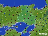 兵庫県のアメダス実況(日照時間)(2022年10月13日)