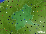 群馬県のアメダス実況(日照時間)(2022年10月14日)