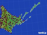 道東のアメダス実況(日照時間)(2022年10月14日)