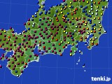 東海地方のアメダス実況(日照時間)(2022年10月15日)