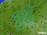 群馬県のアメダス実況(日照時間)(2022年10月15日)