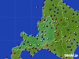 道央のアメダス実況(日照時間)(2022年10月15日)