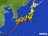 アメダス実況(気温)(2022年10月15日)