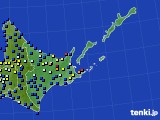 道東のアメダス実況(日照時間)(2022年10月16日)