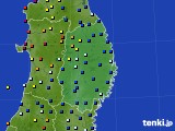 2022年10月16日の岩手県のアメダス(日照時間)