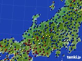北陸地方のアメダス実況(日照時間)(2022年10月18日)