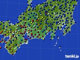 2022年10月18日の東海地方のアメダス(日照時間)
