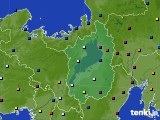 滋賀県のアメダス実況(日照時間)(2022年10月18日)