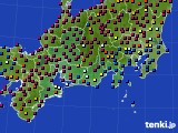 2022年10月19日の東海地方のアメダス(日照時間)