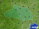 埼玉県のアメダス実況(日照時間)(2022年10月19日)