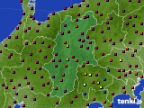 長野県のアメダス実況(日照時間)(2022年10月21日)