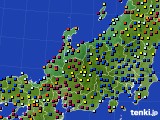 北陸地方のアメダス実況(日照時間)(2022年10月24日)