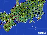 東海地方のアメダス実況(日照時間)(2022年10月24日)