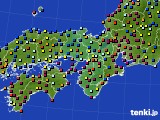 2022年10月24日の近畿地方のアメダス(日照時間)