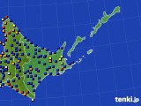2022年10月24日の道東のアメダス(日照時間)