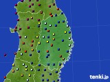 2022年10月25日の岩手県のアメダス(日照時間)