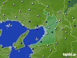 大阪府のアメダス実況(風向・風速)(2022年10月25日)