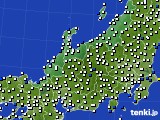 2022年10月26日の北陸地方のアメダス(風向・風速)