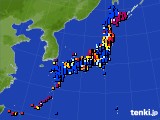 アメダス実況(日照時間)(2022年10月27日)