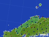 島根県のアメダス実況(日照時間)(2022年10月27日)
