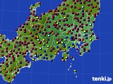 2022年10月28日の関東・甲信地方のアメダス(日照時間)