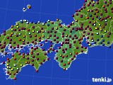 近畿地方のアメダス実況(日照時間)(2022年10月28日)