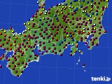 2022年10月29日の東海地方のアメダス(日照時間)
