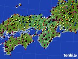 2022年10月30日の近畿地方のアメダス(日照時間)