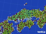 中国地方のアメダス実況(日照時間)(2022年10月30日)