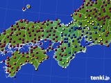 2022年10月31日の近畿地方のアメダス(日照時間)
