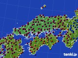 2022年10月31日の中国地方のアメダス(日照時間)