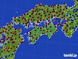 2022年10月31日の四国地方のアメダス(日照時間)