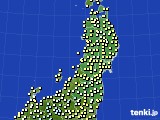 2022年11月01日の東北地方のアメダス(気温)