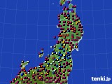 東北地方のアメダス実況(日照時間)(2022年11月02日)