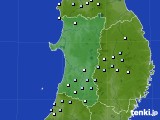 秋田県のアメダス実況(降水量)(2022年11月03日)