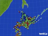 北海道地方のアメダス実況(日照時間)(2022年11月07日)