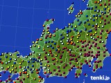 2022年11月08日の北陸地方のアメダス(日照時間)