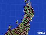 東北地方のアメダス実況(日照時間)(2022年11月09日)