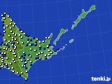 2022年11月10日の道東のアメダス(風向・風速)