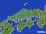 2022年11月12日の中国地方のアメダス(風向・風速)