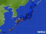 アメダス実況(日照時間)(2022年11月13日)