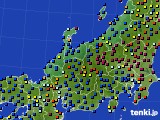 2022年11月14日の北陸地方のアメダス(日照時間)