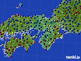 2022年11月14日の近畿地方のアメダス(日照時間)