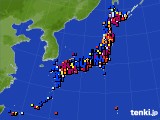 アメダス実況(日照時間)(2022年11月14日)