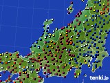 2022年11月15日の北陸地方のアメダス(日照時間)