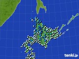 北海道地方のアメダス実況(気温)(2022年11月15日)