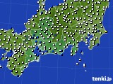 東海地方のアメダス実況(風向・風速)(2022年11月15日)