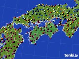 2022年11月16日の四国地方のアメダス(日照時間)