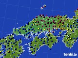 2022年11月19日の中国地方のアメダス(日照時間)