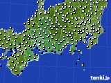 東海地方のアメダス実況(風向・風速)(2022年11月20日)